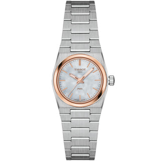 Tissot - PRX 25 mm Rose Gold Bezel Mother of Pearl  - T1370102111100