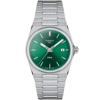 Tissot - PRX 35 mm Quartz Green Dial Stainless Bracelet Date - T1372101108100
