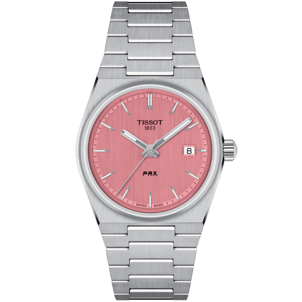 Tissot - PRX 35 mm Quartz Pink Dial Stainless Bracelet Date - T1372101133100