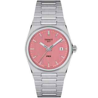 Tissot - PRX 35 mm Quartz Pink Dial Stainless Bracelet Date - T1372101133100