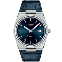 Load image into Gallery viewer, Tissot - PRX 40 mm Quartz Blue Dial Leather Strap - T1374101604100