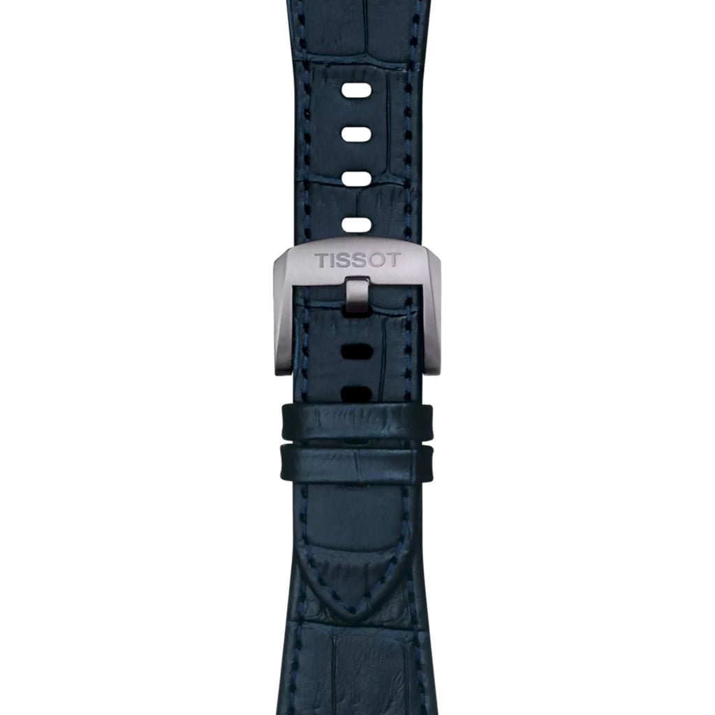 Tissot - PRX 40 mm Quartz Blue Dial Leather Strap - T1374101604100