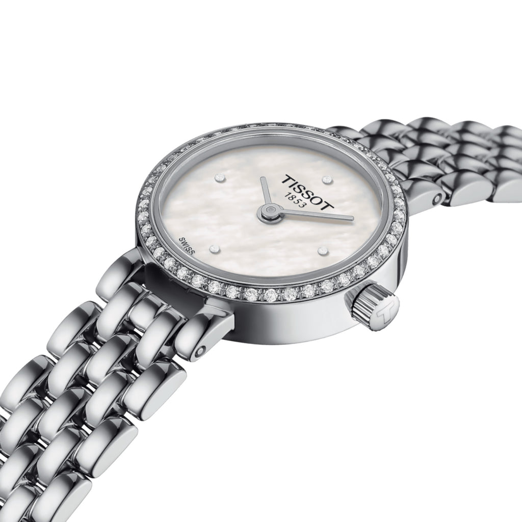 Tissot - Lovely Round Mother of Pearl Diamond Dial &amp; Bezel - T1400096111600