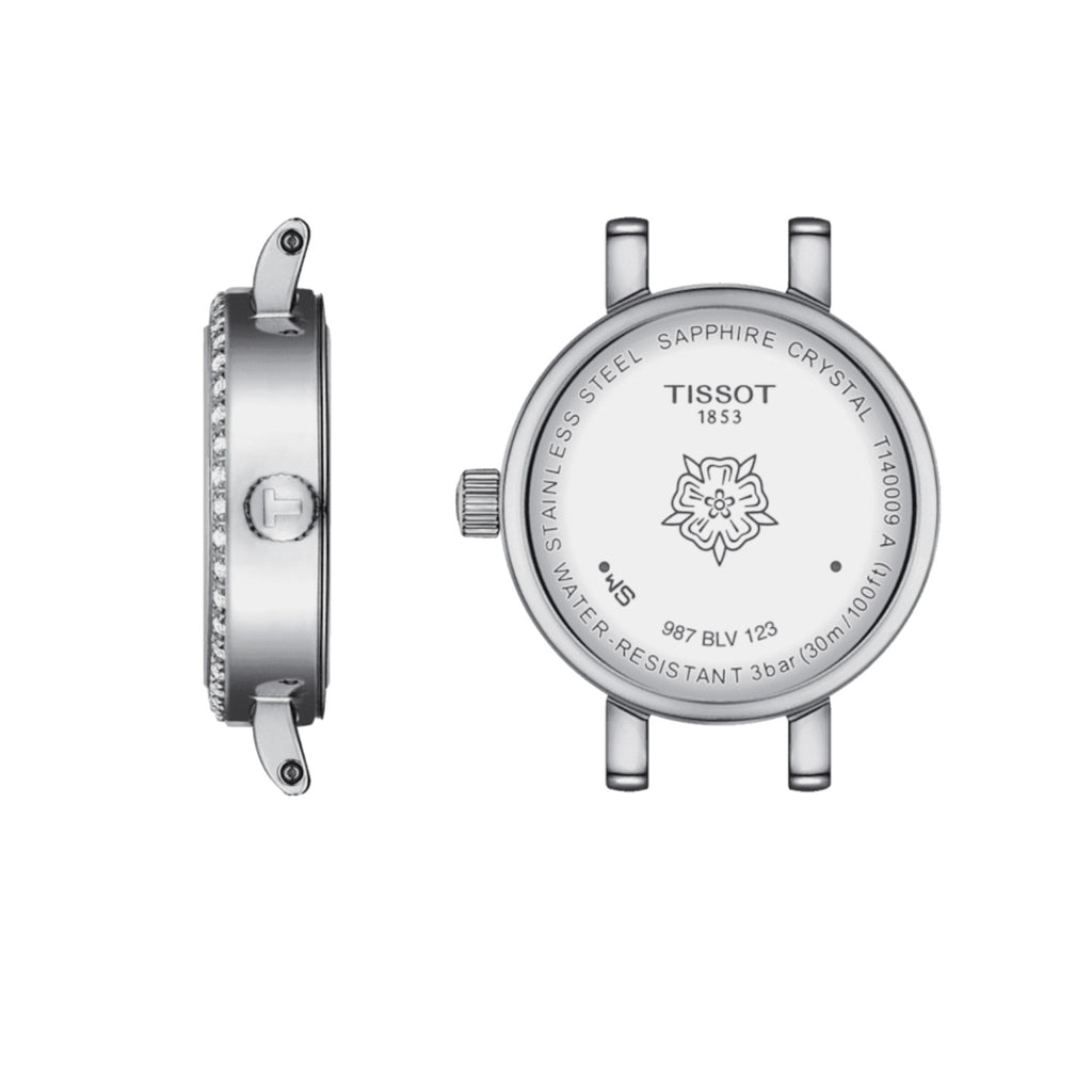 Tissot - Lovely Round Mother of Pearl Diamond Dial &amp; Bezel - T1400096111600