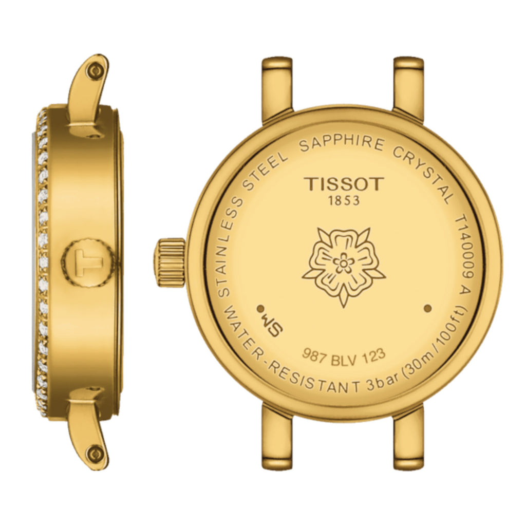 Tissot - Lovely Round Gold PVD Diamond Dial &amp; Bezel - T1400096302600