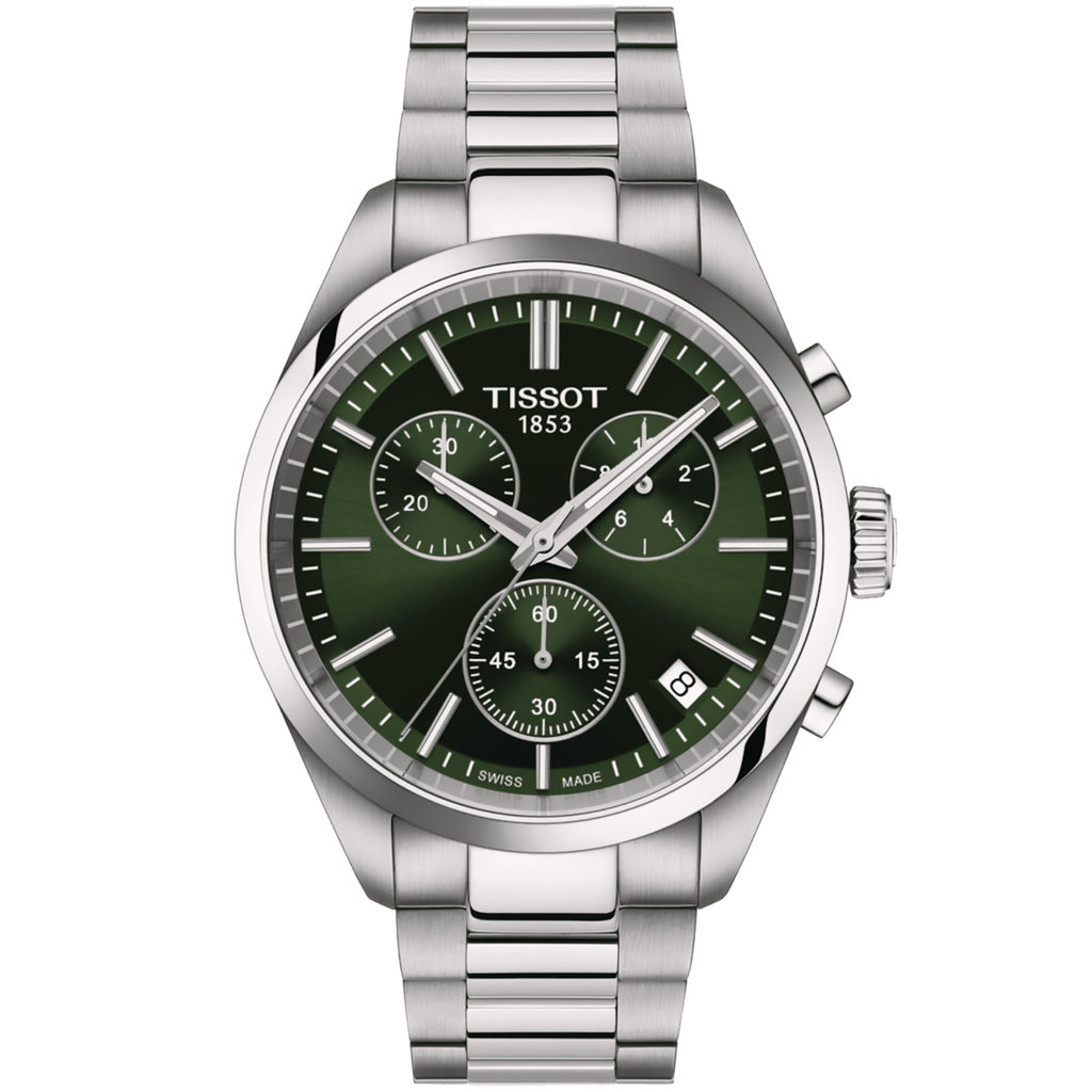 Tissot - PR 100 Chronograph 40 mm Green Dial - T1504171109100