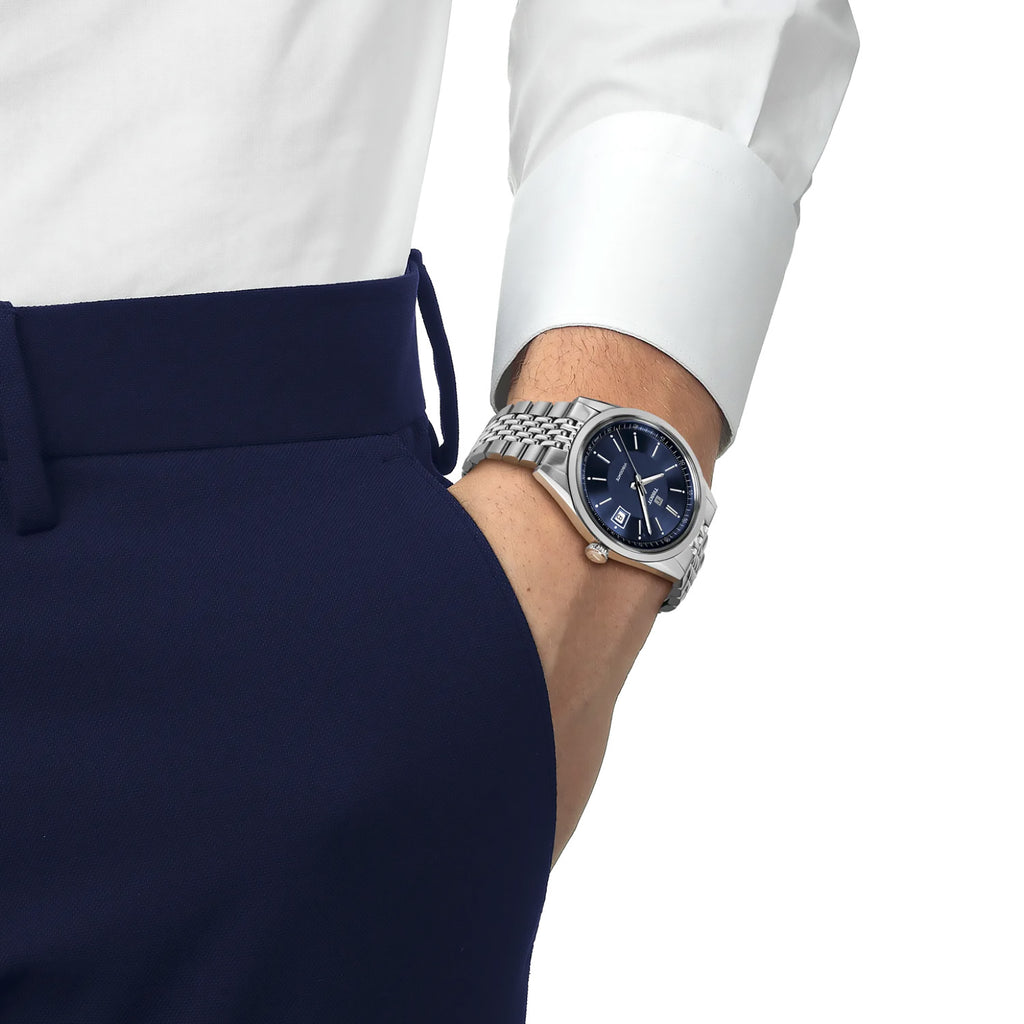 Tissot - Visodate Blue Dial 39 mm Automatic Date - T1574071104100