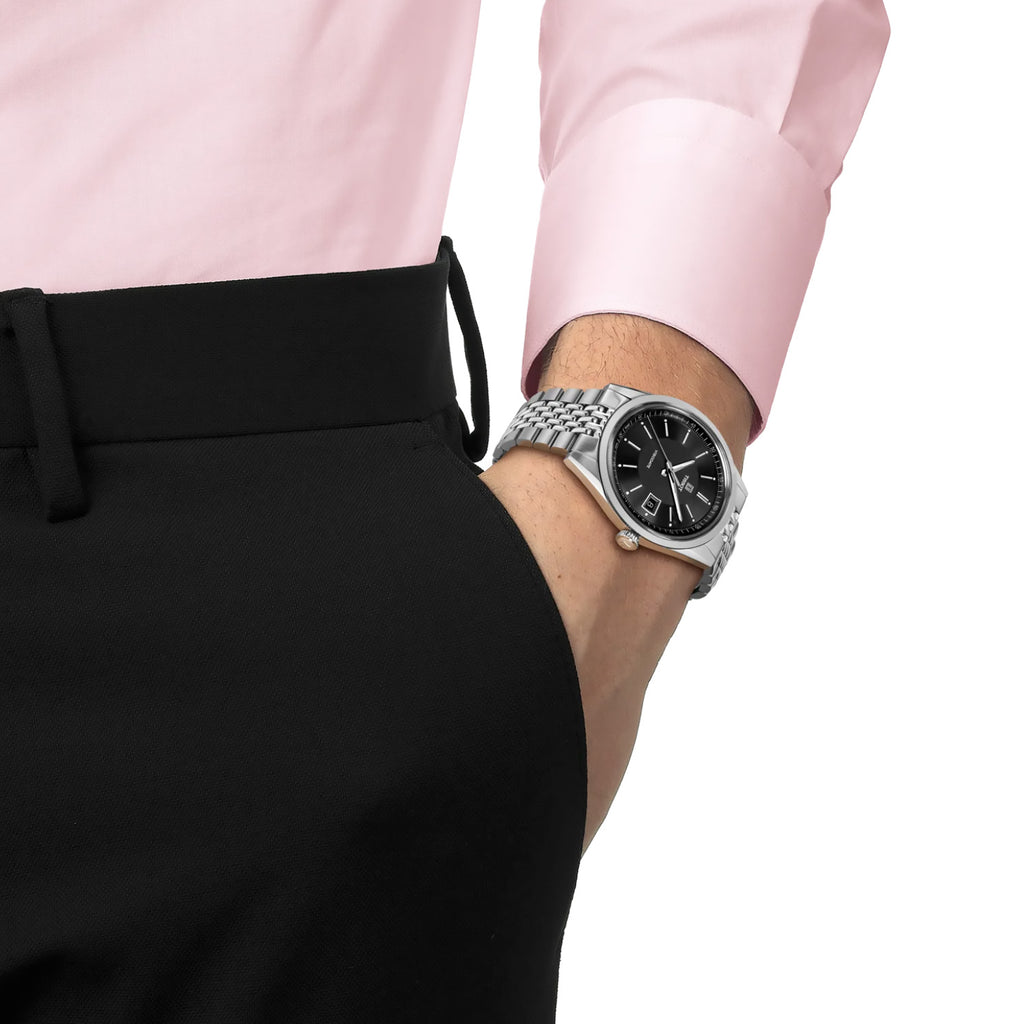 Tissot - Visodate Black Dial 39 mm Automatic Date - T1574071105100