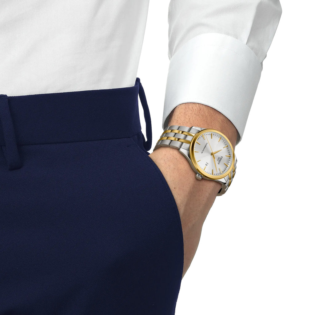 Tissot - Classic Dream 40 mm Automatic Steel Yellow Gold PVD - T1584072203100