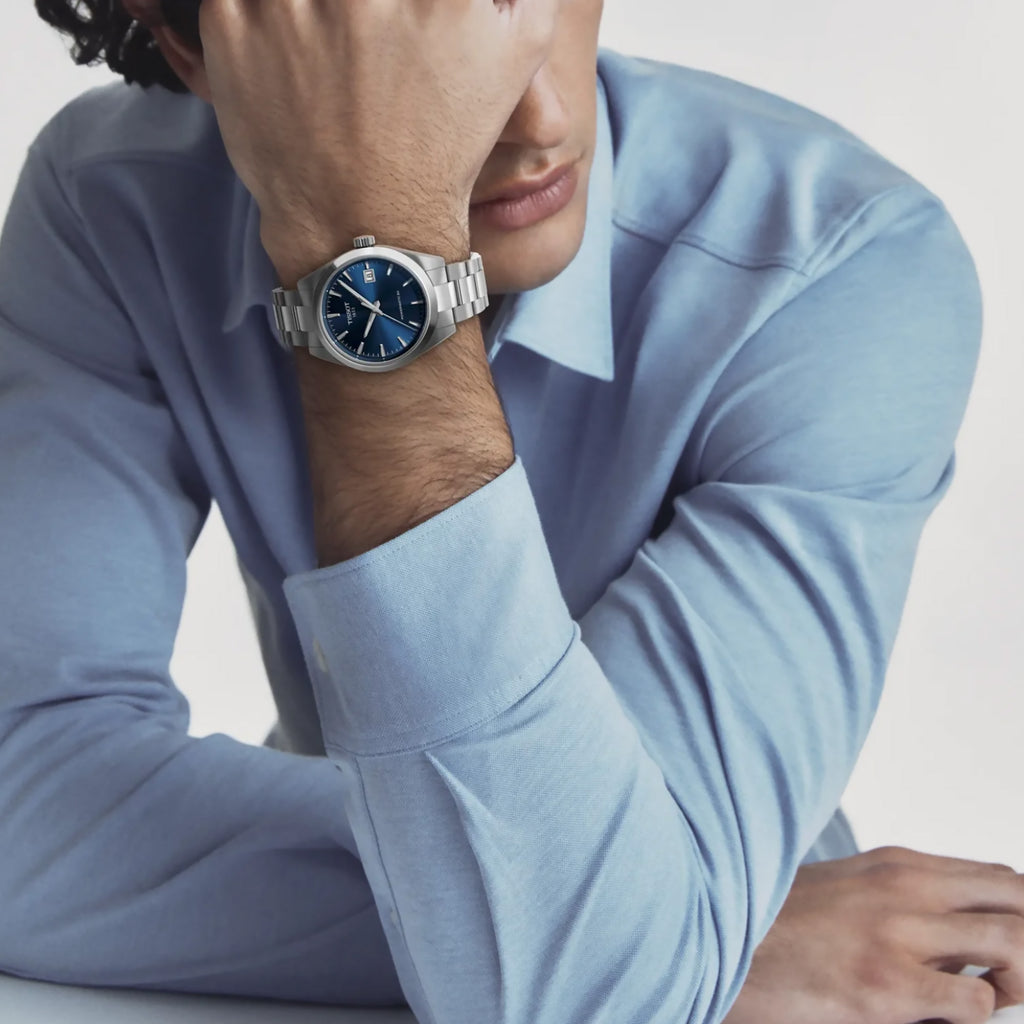 Tissot - Gentleman 38 mm Powermatic 80 Blue Dial - T1658071104100