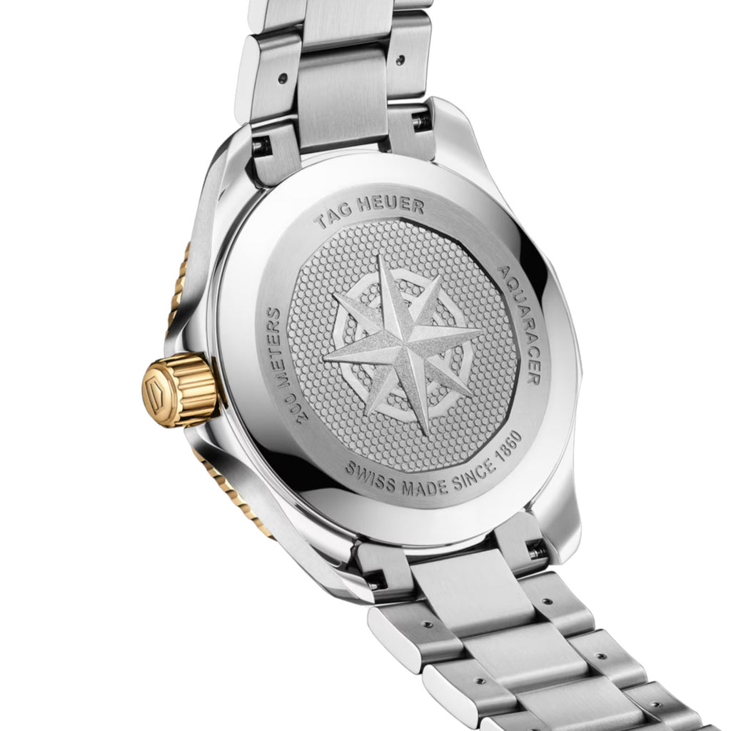 TAG Heuer - Aquaracer 40 mm Solargraph Professional 200 Two Tone - WBP1120.BB0002