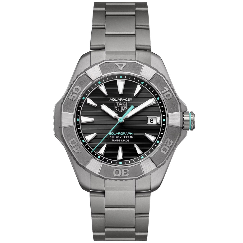 TAG Heuer - Aquaracer 40 mm Solargraph Titanium Black Dial - WBP1184.BF0008