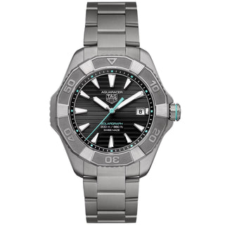 TAG Heuer - Aquaracer 40 mm Solargraph Titanium Black Dial - WBP1184.BF0008
