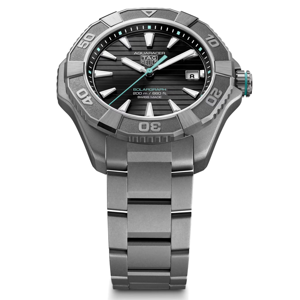 TAG Heuer - Aquaracer 40 mm Solargraph Titanium Black Dial - WBP1184.BF0008