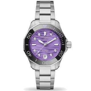 TAG Heuer - Aquaracer 36 mm Professional 300 Purple Diamond Dial - WBP231M.BA0618
