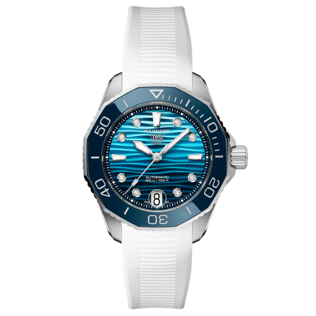 TAG Heuer - Aquaracer 36 mm Women's Professional 300 Blue Diamond Dial - WBP231N.FT6234