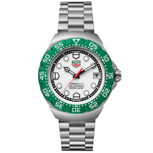 Load image into Gallery viewer, TAG Heuer - Formula 1 Solargraph 38 mm Opaline White Dial Green Bezel - WBY111E.BA0042