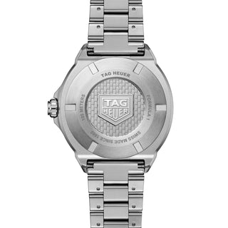 TAG Heuer - Formula 1 Solargraph 38 mm Opaline White Dial Green Bezel - WBY111E.BA0042