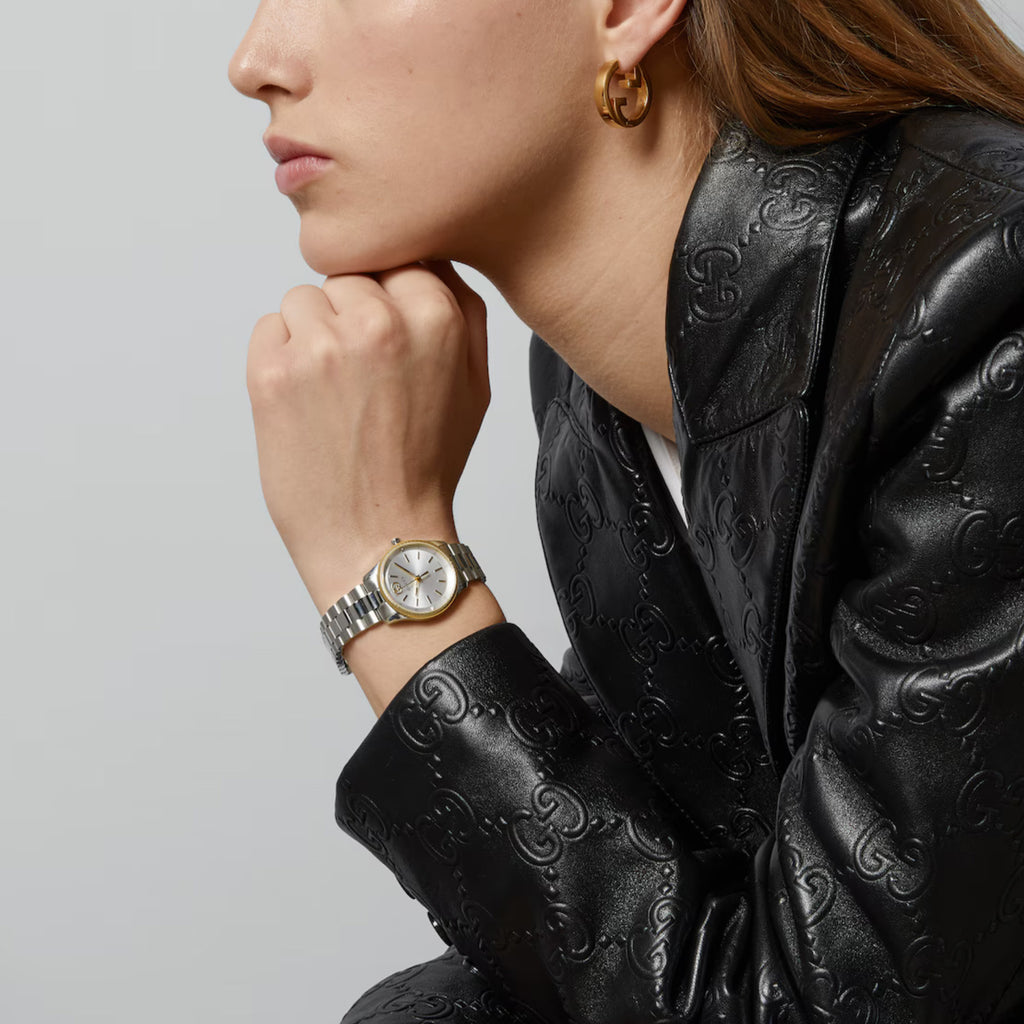 Gucci G-Timeless 29 mm Steel Case & Bracelet Diamond Dial - YA1265063