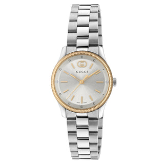 Gucci G-Timeless 29 mm Steel Case & Bracelet Pink Gold-Plated Bezel - YA1265070