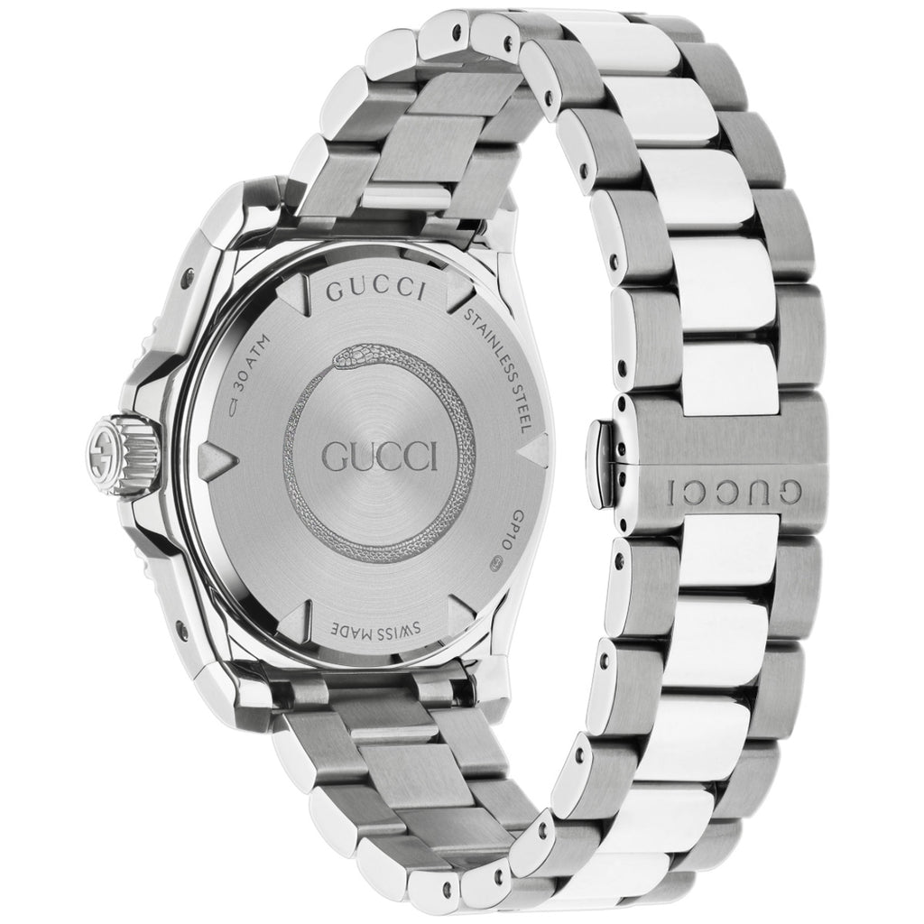Gucci Dive 40 mm Stainless Steel Case 300 m Black Bee Dial - YA136353