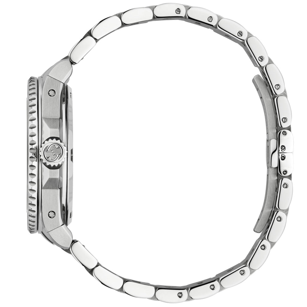 Gucci Dive 40 mm Steel Case & Bracelet Bee Dial - YA136354