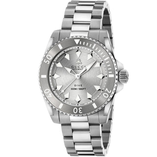 GUCCI Dive 40 mm Steel Case & Bracelet Bee Dial - YA136354