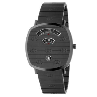 Gucci GRIP M3 Minute Hour Date Windows Gray PVD Case - YA157429