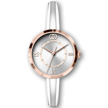Load image into Gallery viewer, GUCCI Model 2000 Pink Gold Bezel Diamond Dial Bangle Bracelet - YA167524
