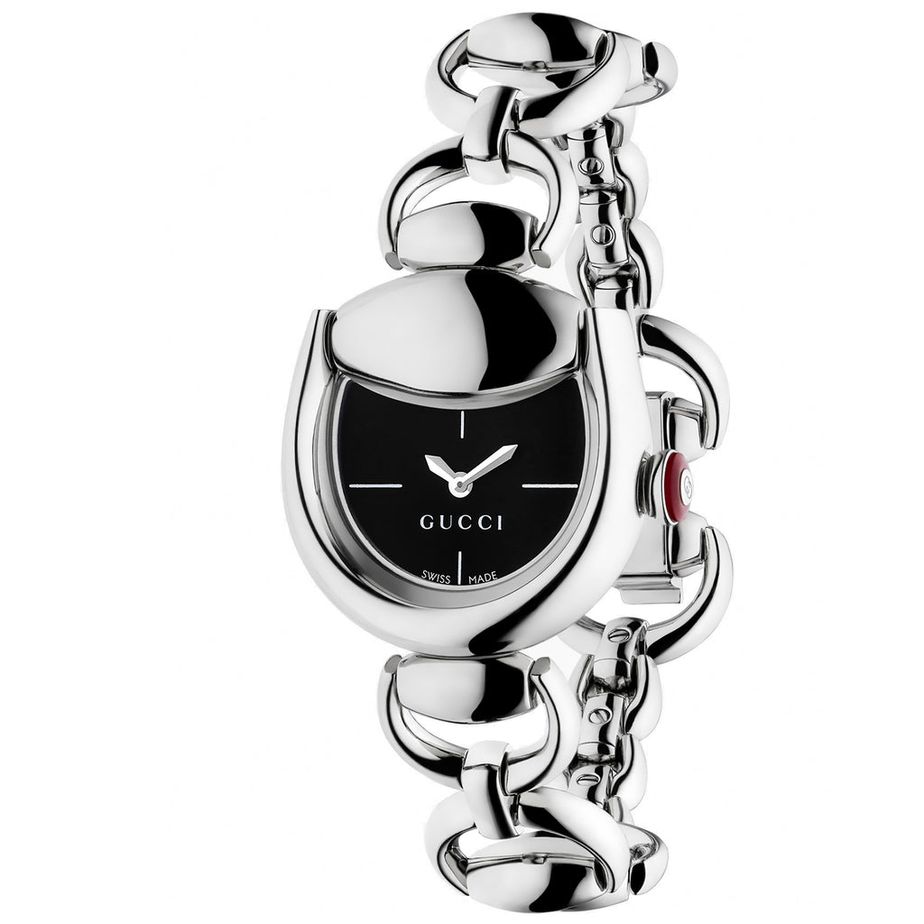 Gucci Horsebit Bracelet Black Dial 27x25 mm - YA168501
