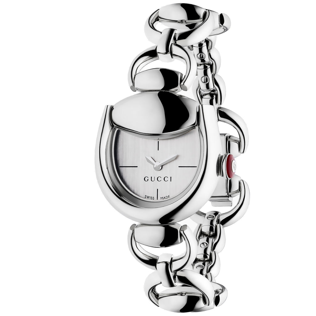 Gucci Horsebit Bracelet Silver Dial 27x25 mm - YA168503