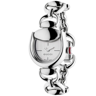 Gucci Horsebit Bracelet Silver Dial 27x25 mm - YA168503
