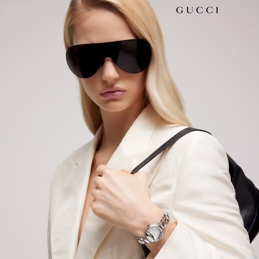 Gucci Horsebit Bracelet Silver Dial 27x25 mm - YA168503