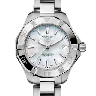 TAG Heuer - Aquaracer 34 mm Women's Solargraph MOP Dial - WBP1312.BA0005