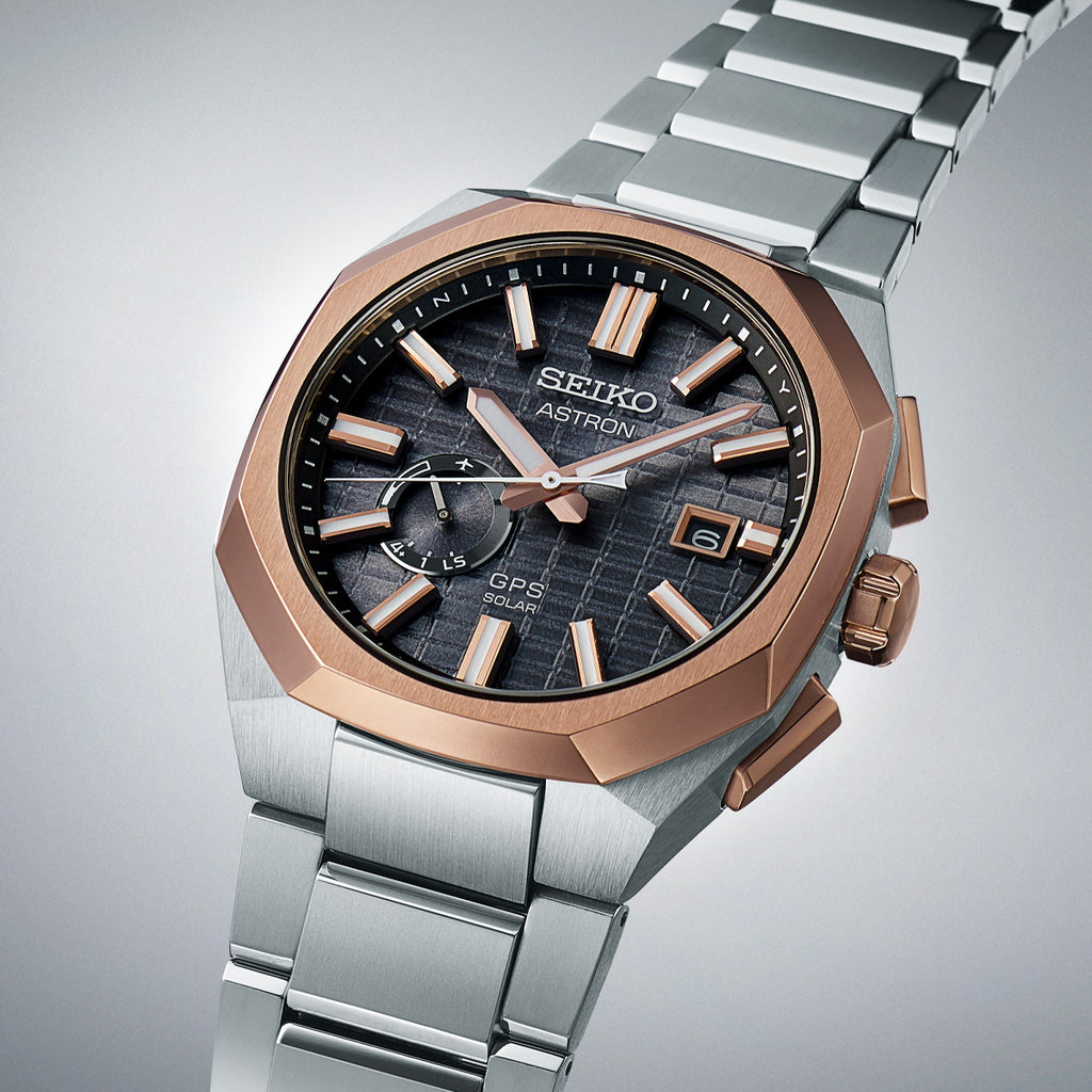 Seiko - Astron GPS Solar Titanium Rose Gold Finish Bezel - SSJ014