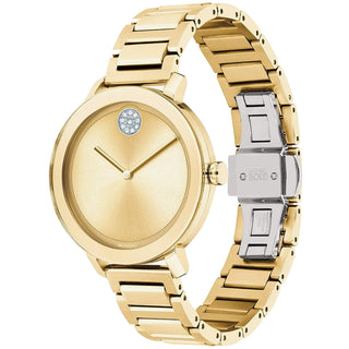 Movado - Bold Evolution 34 mm Yellow Gold PVD Crystal-set Movado Dot - 3600649