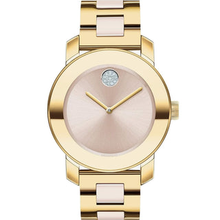 Movado - Bold 36 mm Ceramic Pale Yellow Gold Case - 3600640