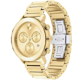 Movado - Bold Evolution 42 mm Chronograph Yellow Case & Bracelet - 3600682