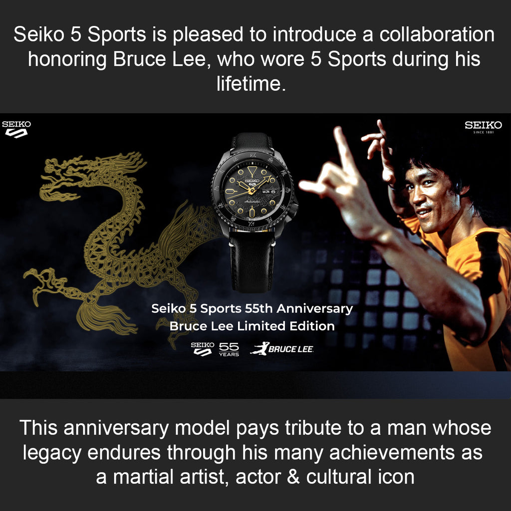 Seiko - 5 Sports Bruce Lee 55th Anniversary Limited Edition - SRPK39