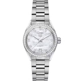 Tag Heuer - Carrera 29 mm Automatic Mother of Pearl Diamond Dial & Bezel - WBN2414.BA0621