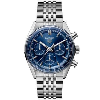 TAG Heuer - Carrera 41 mm Chronograph Glass Box Blue Dial - CBS2113.BA0053