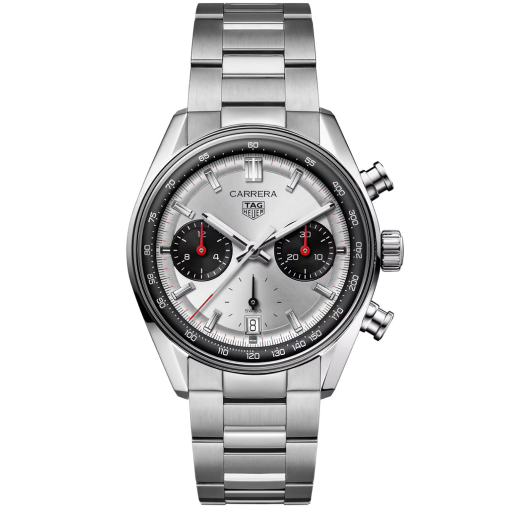 TAG Heuer - Carrera 39 mm Chronograph Glass Box Panda Dial - CBS2216.BA0041