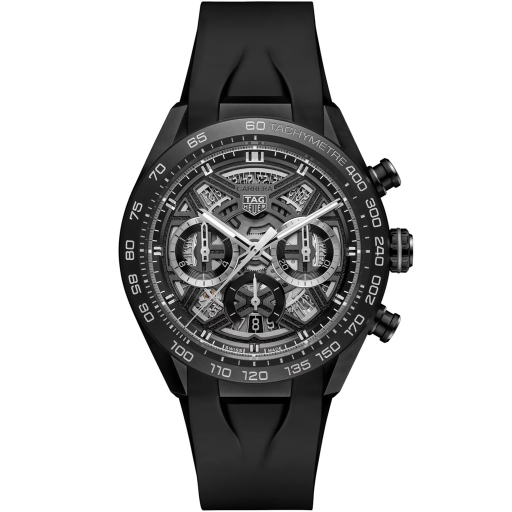TAG Heuer - Carrera 44 mm Chronograph Extreme Sport DLC Titanium Black - CBU2080.FT6274