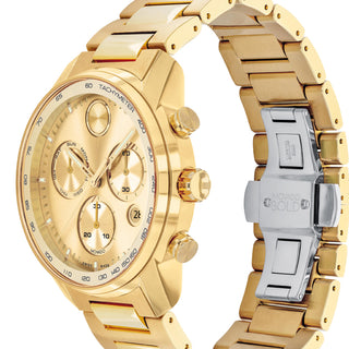 Movado - Bold Verso 44 mm Chronograph Yellow Gold Ion-plated - 3600741