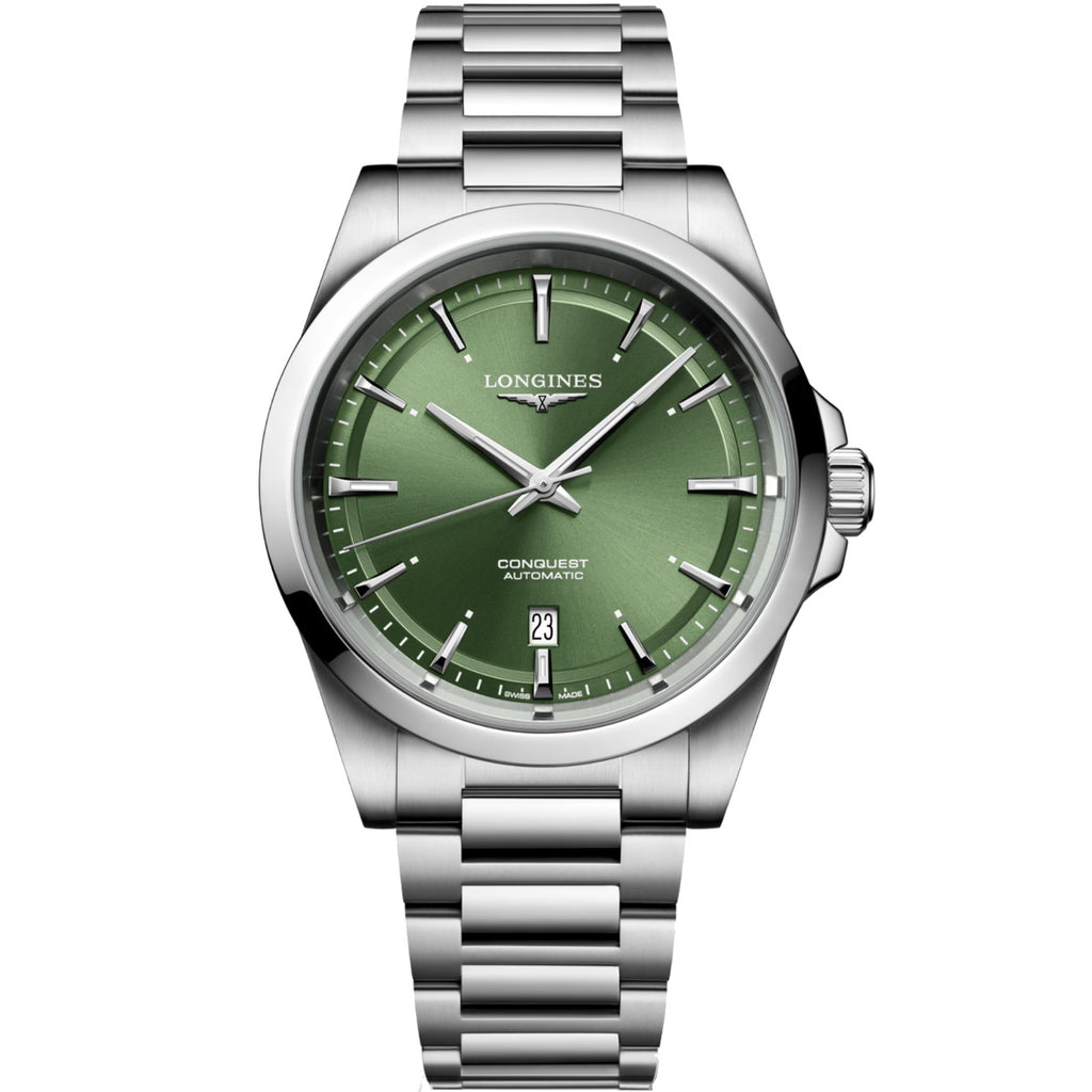 Longines - Conquest 2023 41 mm Sunday Green Dial Stainless Automatic - L38304026