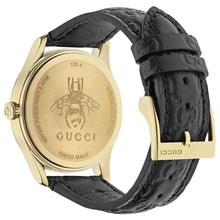 Load image into Gallery viewer, Gucci G-Timeless Signature 38 mm Black Leather Dial &amp; Strap - YA1264034A