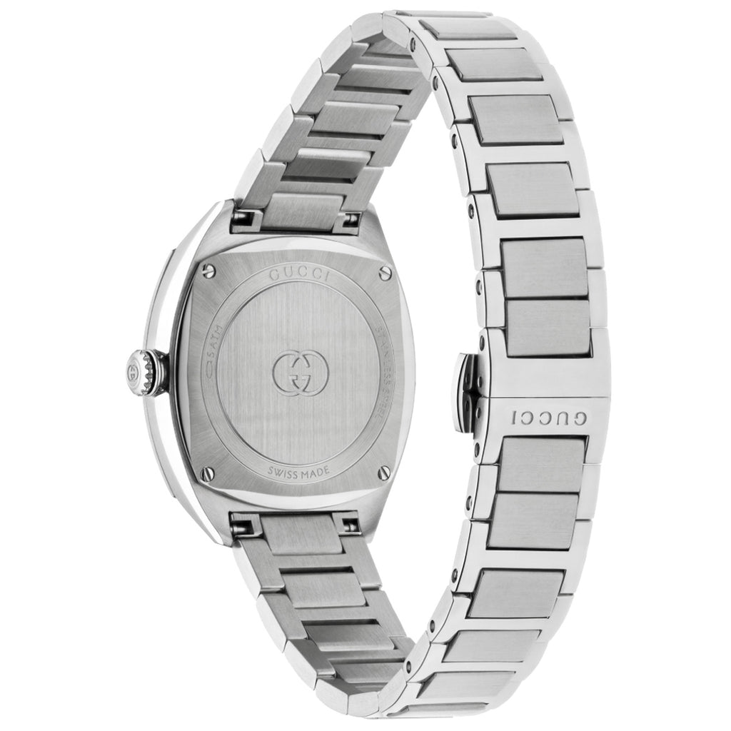 Gucci Interlocking M3 Diamond Dial Steel Bracelet - YA142510