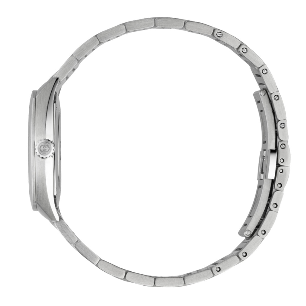 Gucci Interlocking M3 Diamond Dial Steel Bracelet - YA142510