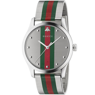 Gucci G-Timeless 42 mm Green Red Green Pattern Dial & Bracelet - YA126284
