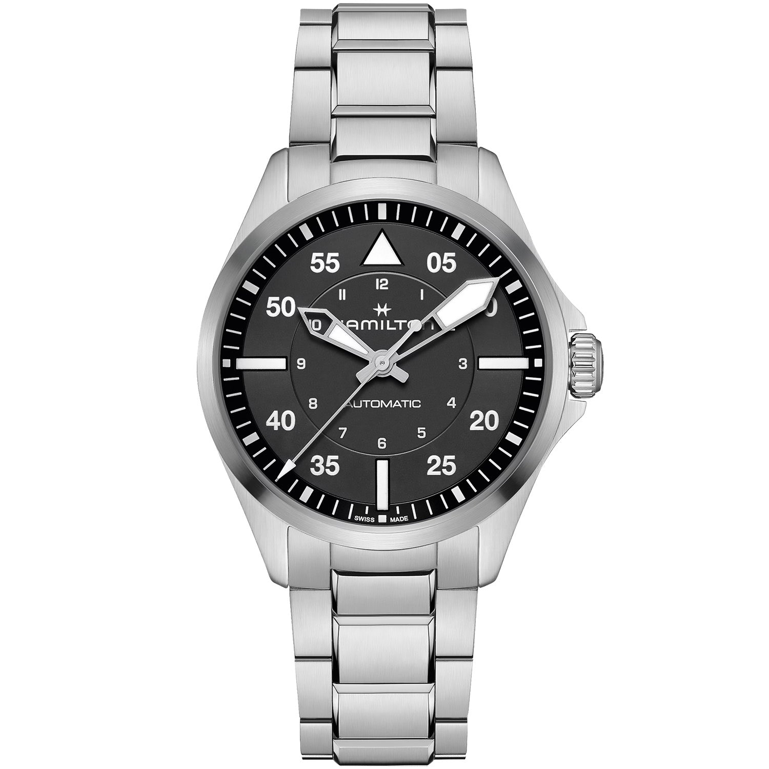 Hamilton - Khaki Aviation Pilot Automatic 39 mm Steel Bracelet